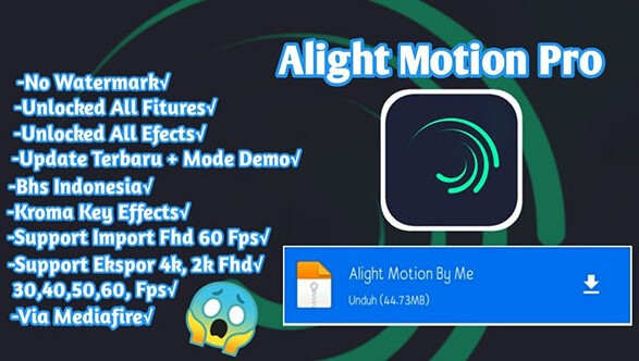 Alight Motion Pro Mod Apk Download AM Tanpa (No) Watermark