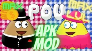 Pou Mod Apk Download Unlimited Money dan Max Level Terbaru